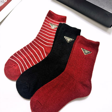 PRADA 26S CREW SOCKS 425089 (1 BOX)