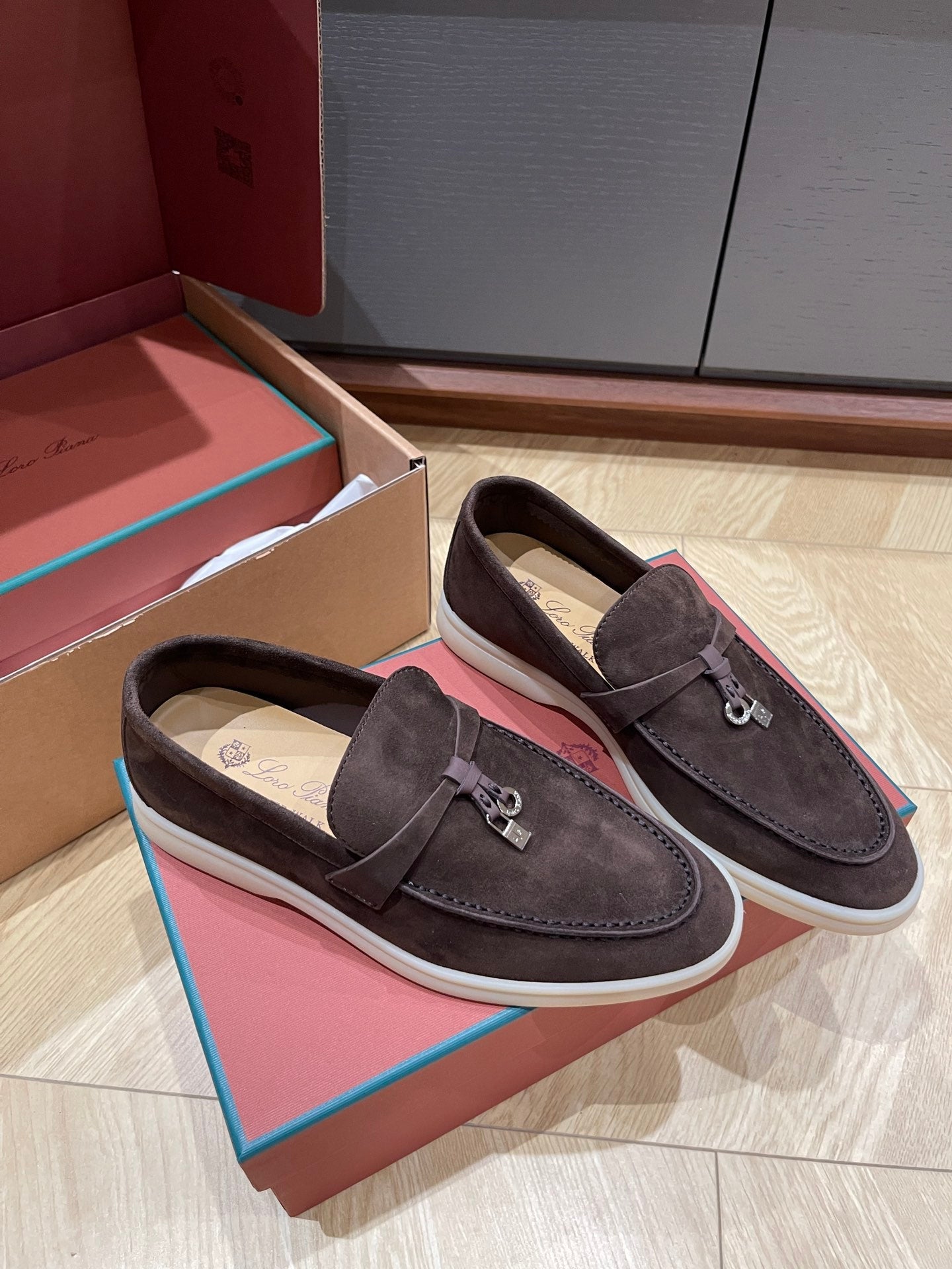 CHARMS WALK LOAFERS IN DARK CHOCOLATE BROWN SUEDE