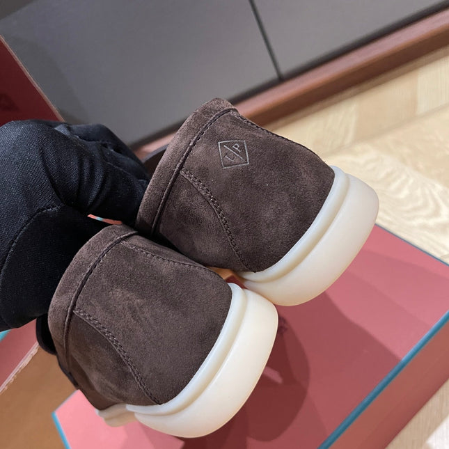 CHARMS WALK LOAFERS IN DARK CHOCOLATE BROWN SUEDE
