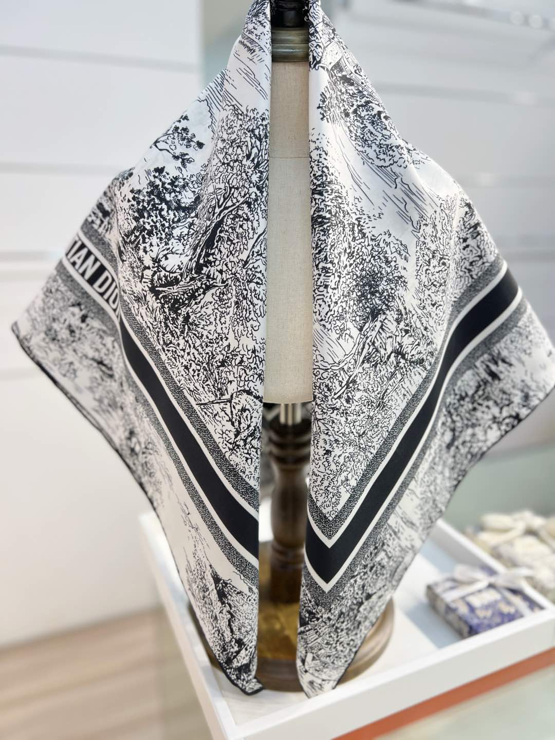 DIOR 26S SCARF 90CM IN SILK 198369