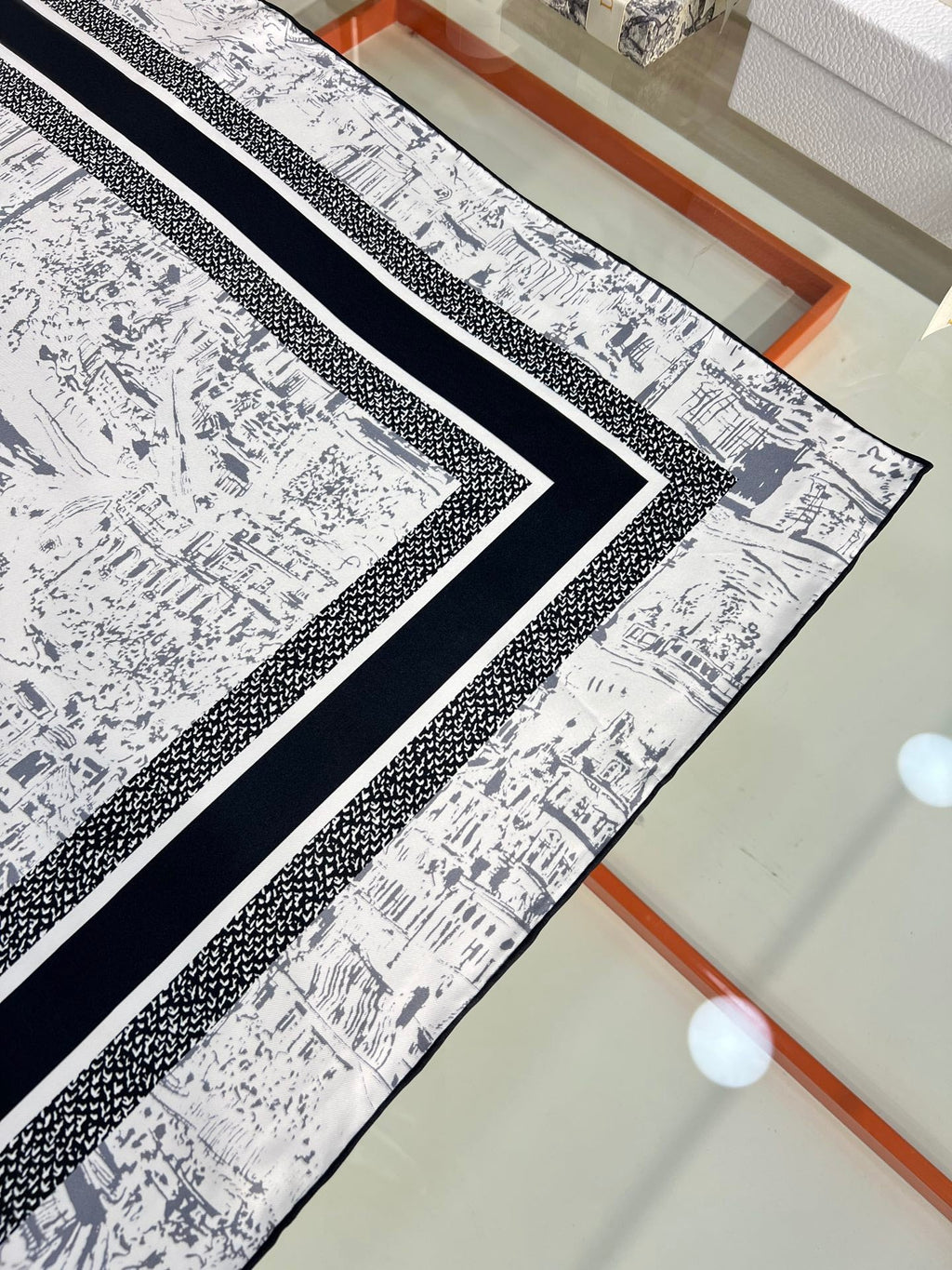 DIOR 26S SCARF 90CM IN SILK 198371