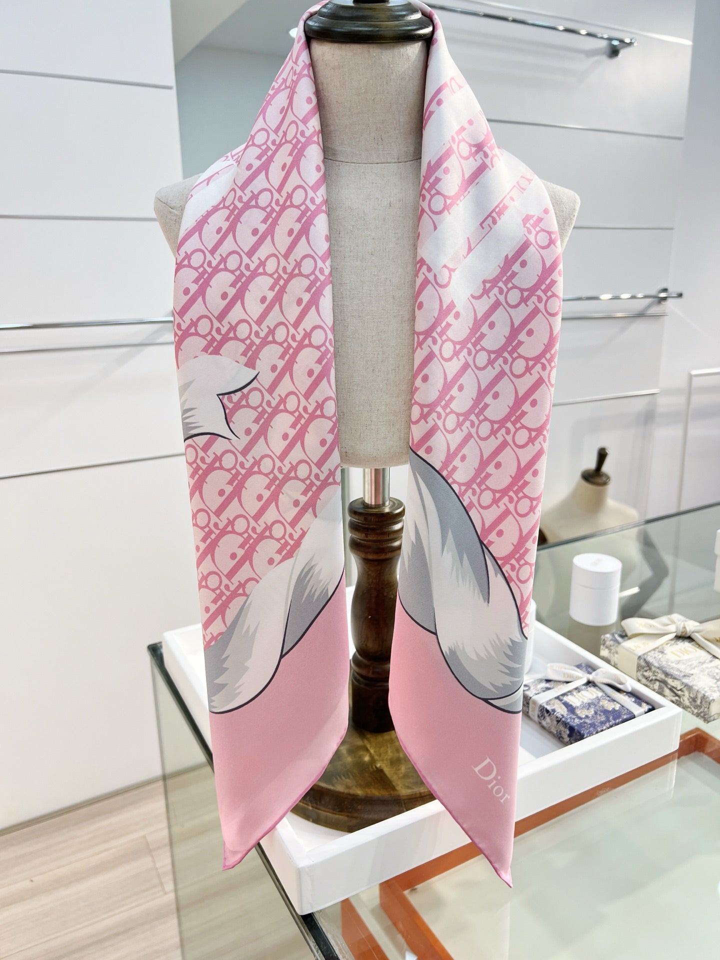 DIOR 26S SCARF 90CM IN SILK 163868