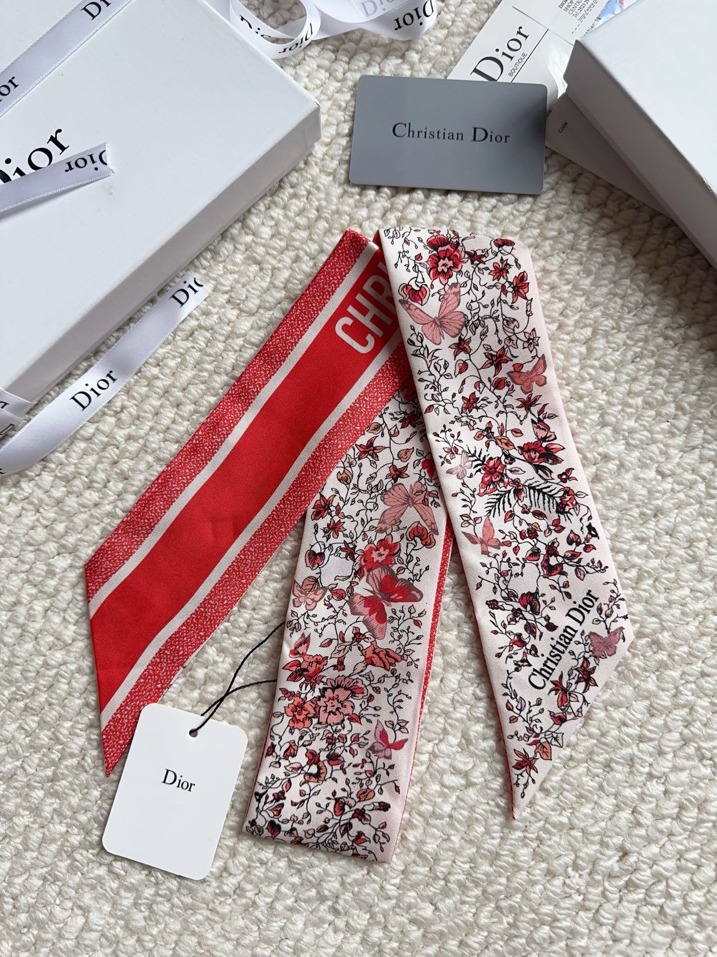 DIOR 26S SCARF 100CM IN SILK 295416