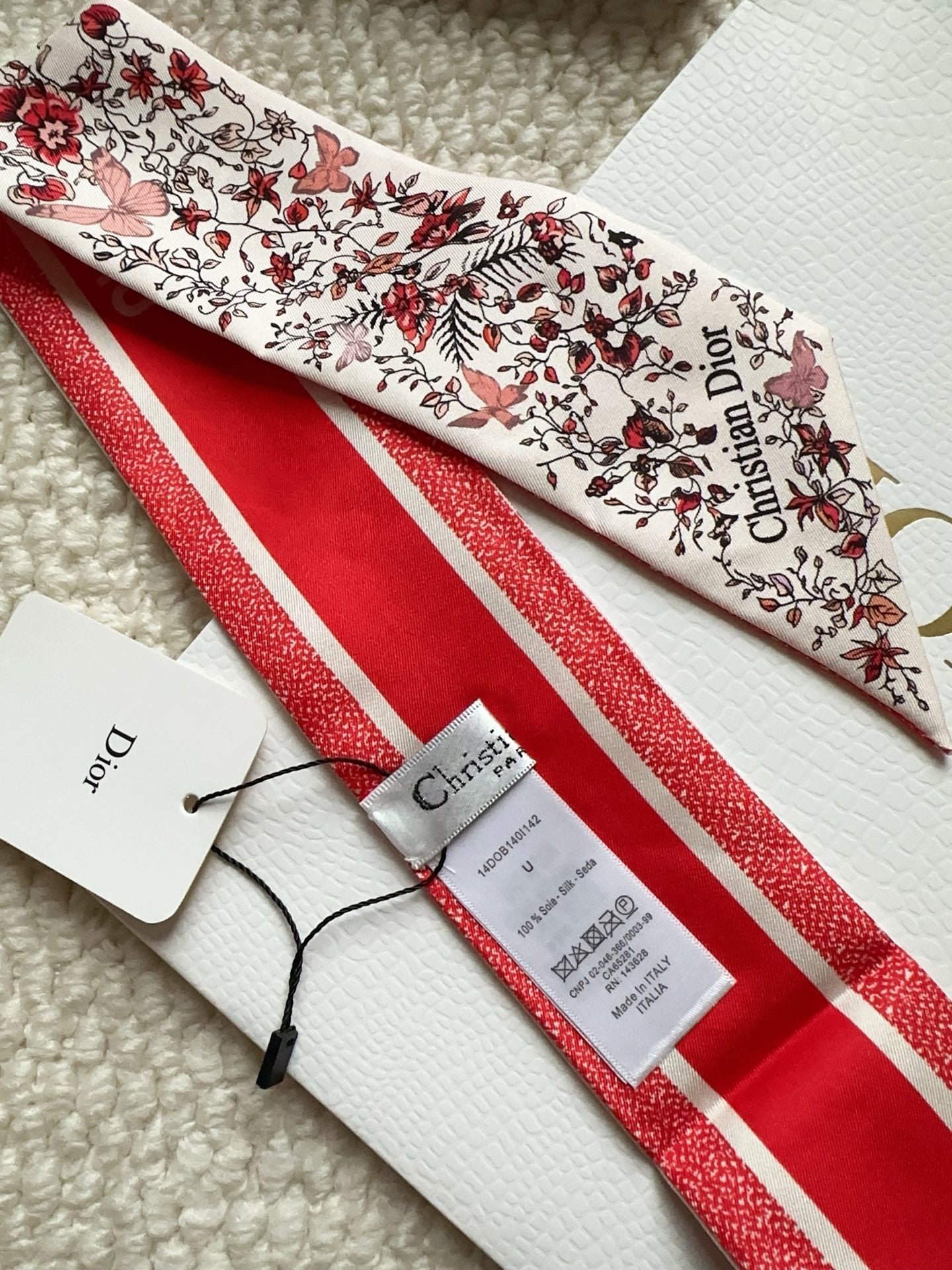 DIOR 26S SCARF 100CM IN SILK 295416