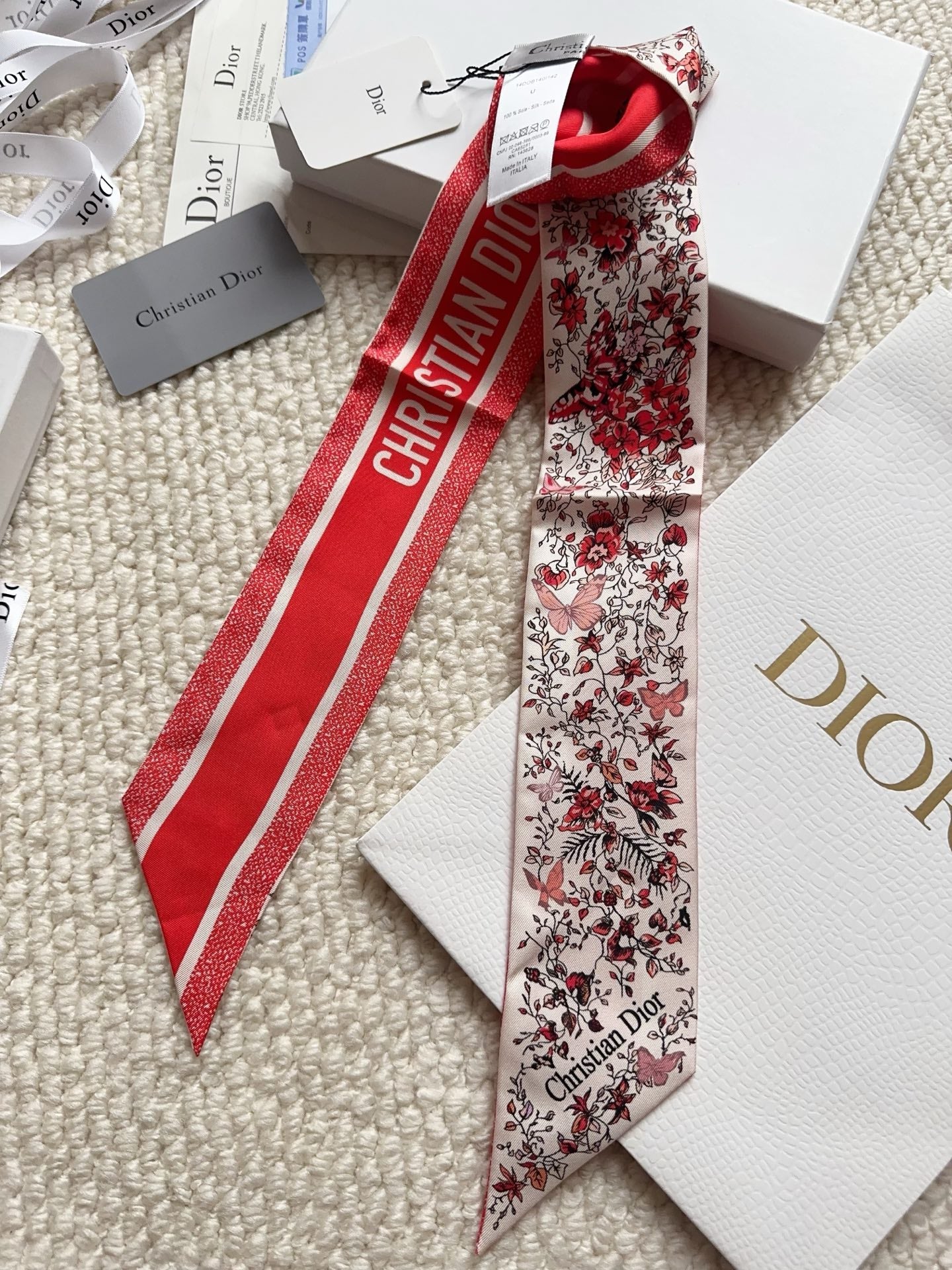 DIOR 26S SCARF 100CM IN SILK 295416