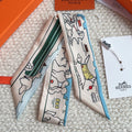 HERMES 26S SCARF 86 IN SILK 309597