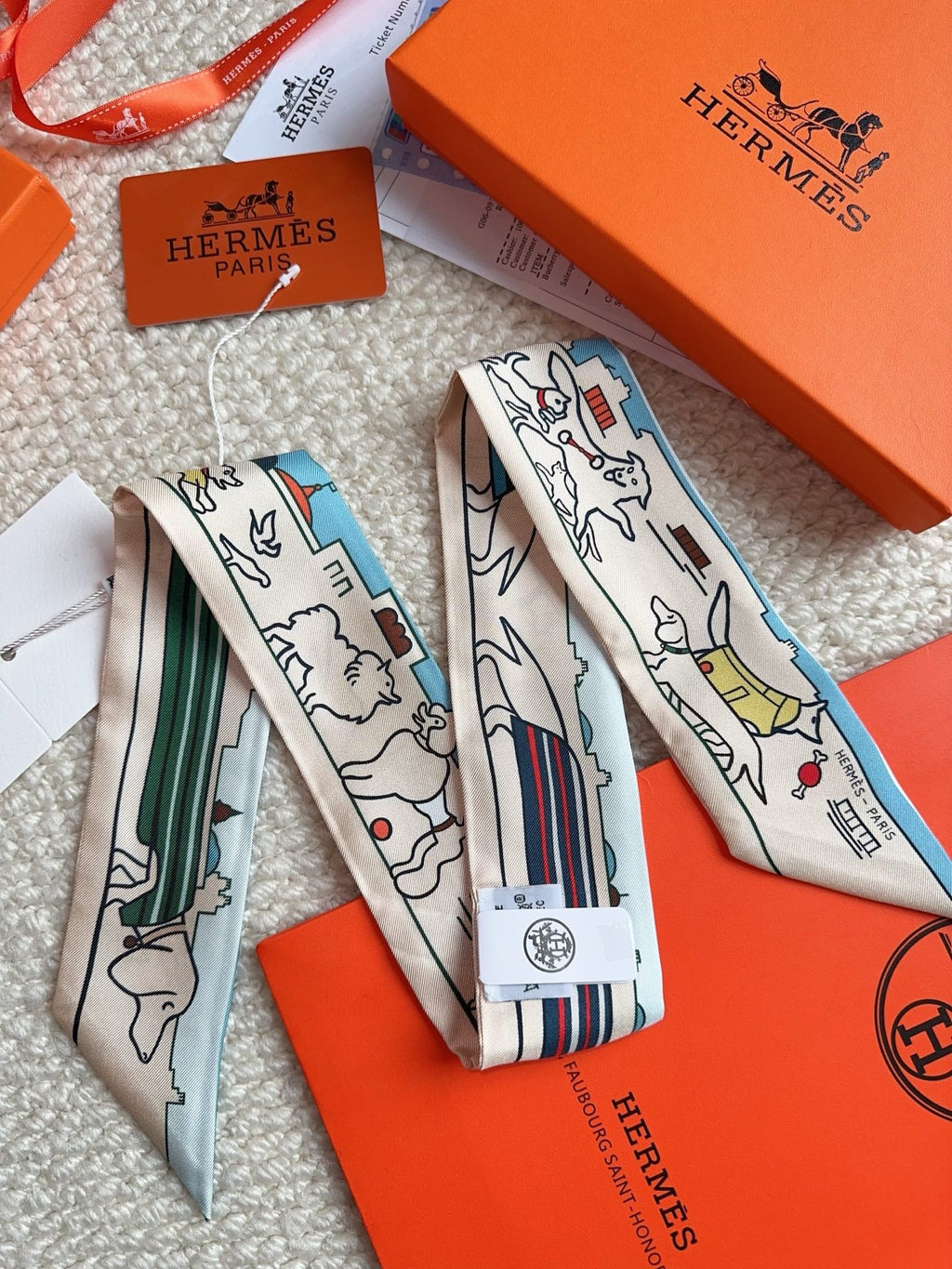 HERMES 26S SCARF 86 IN SILK 309597