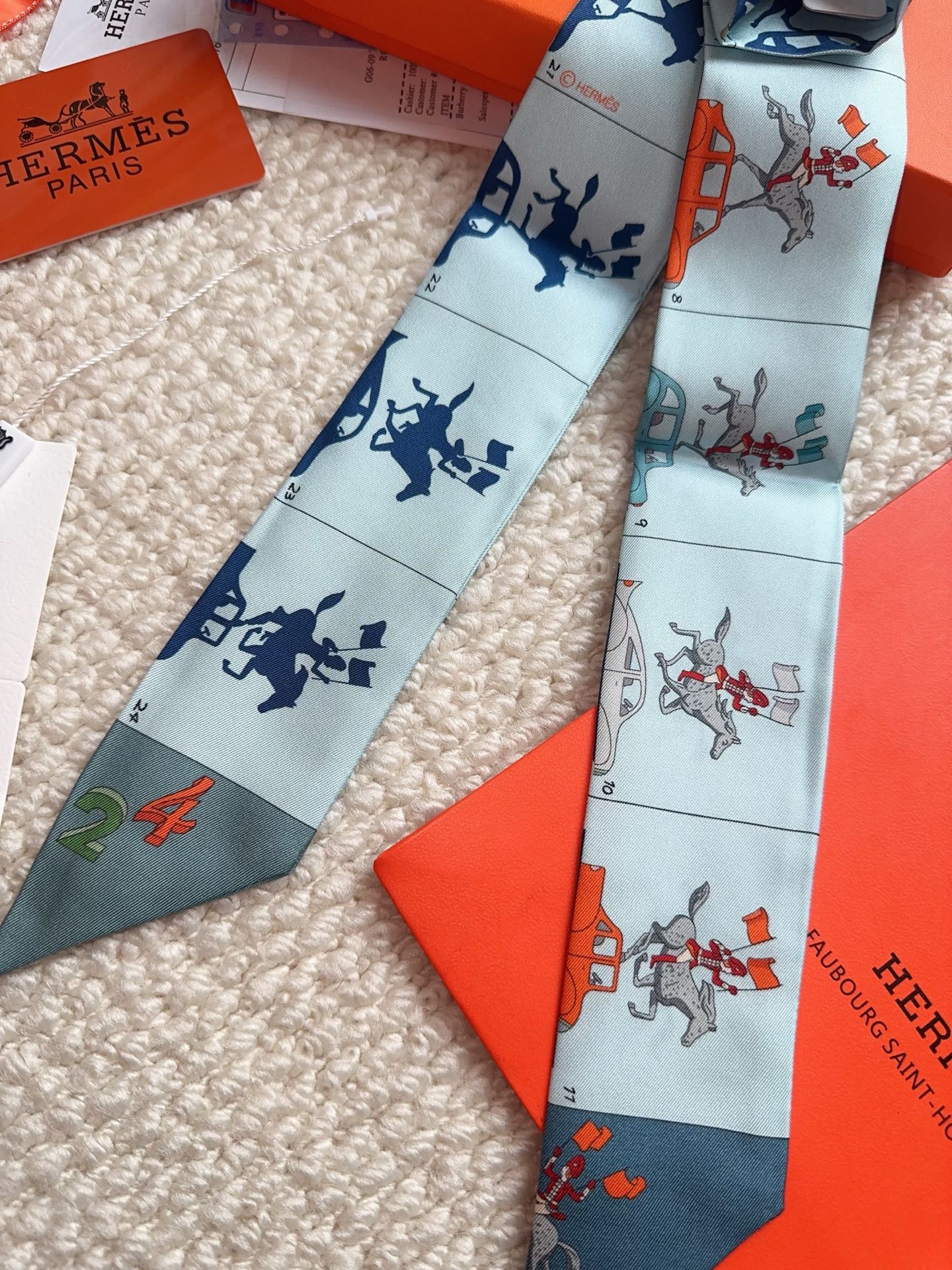 HERMES 26S SCARF 86 IN SILK 309601