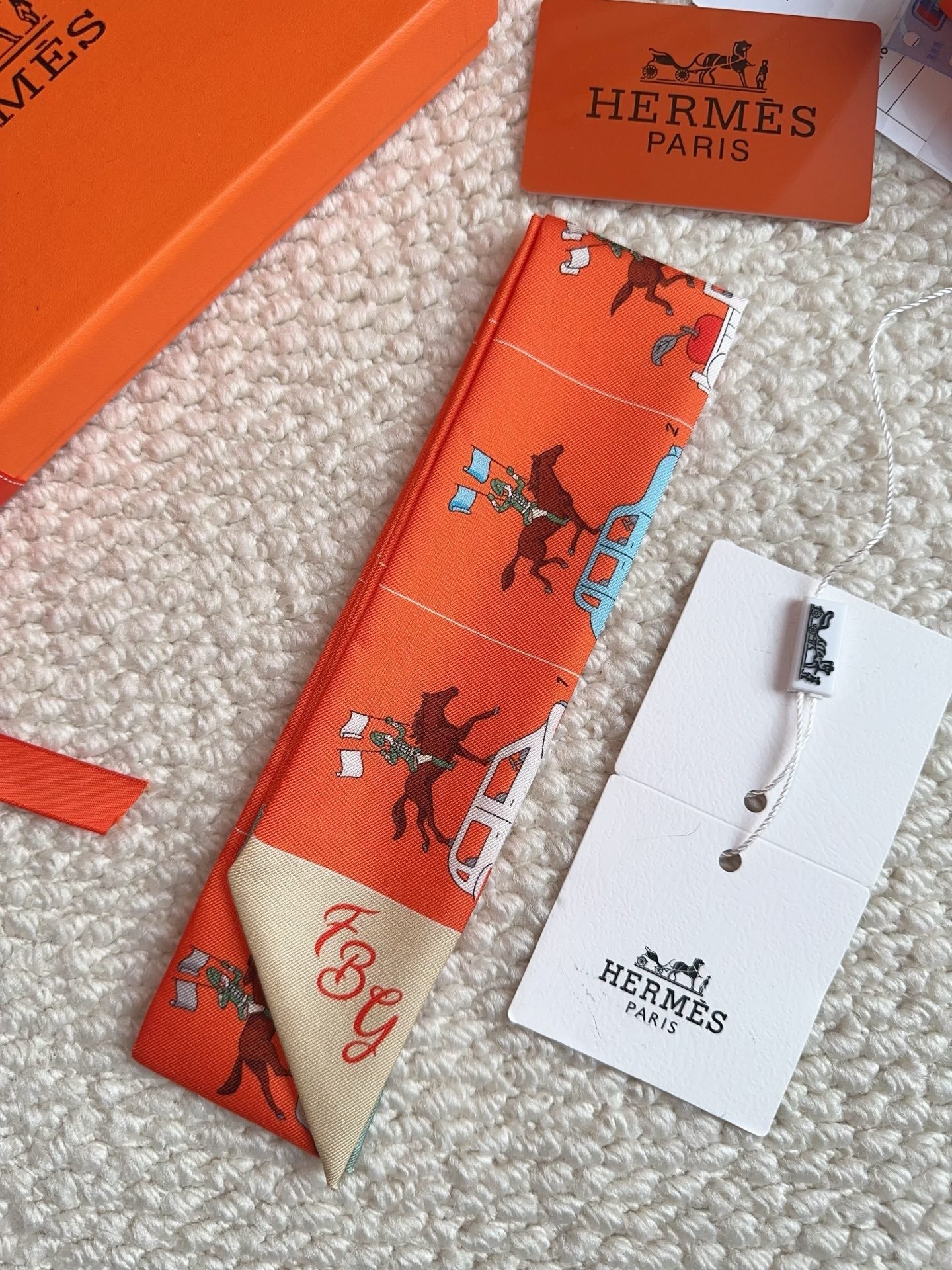 HERMES 26S SCARF 86 IN SILK 309602