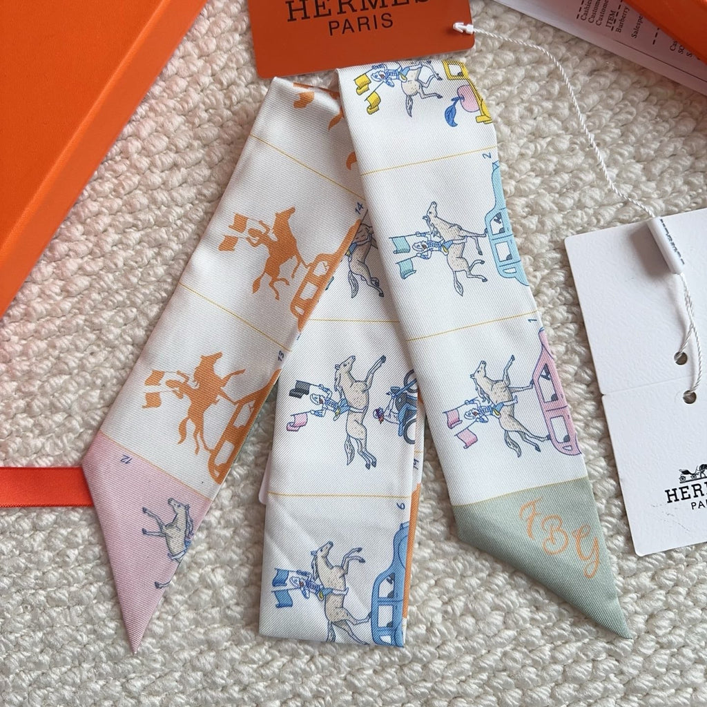 HERMES 26S SCARF 86 IN SILK 309603