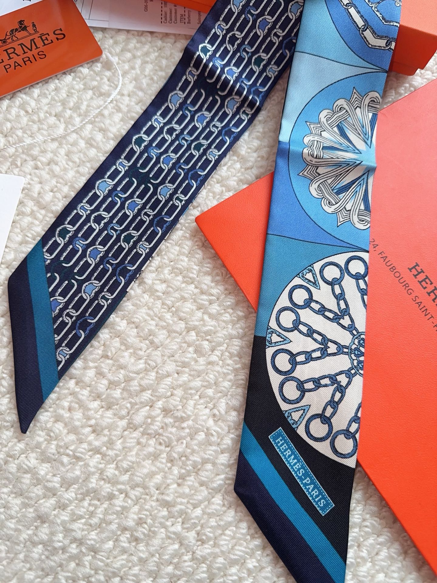 HERMES 26S SCARF 86 IN SILK 309604