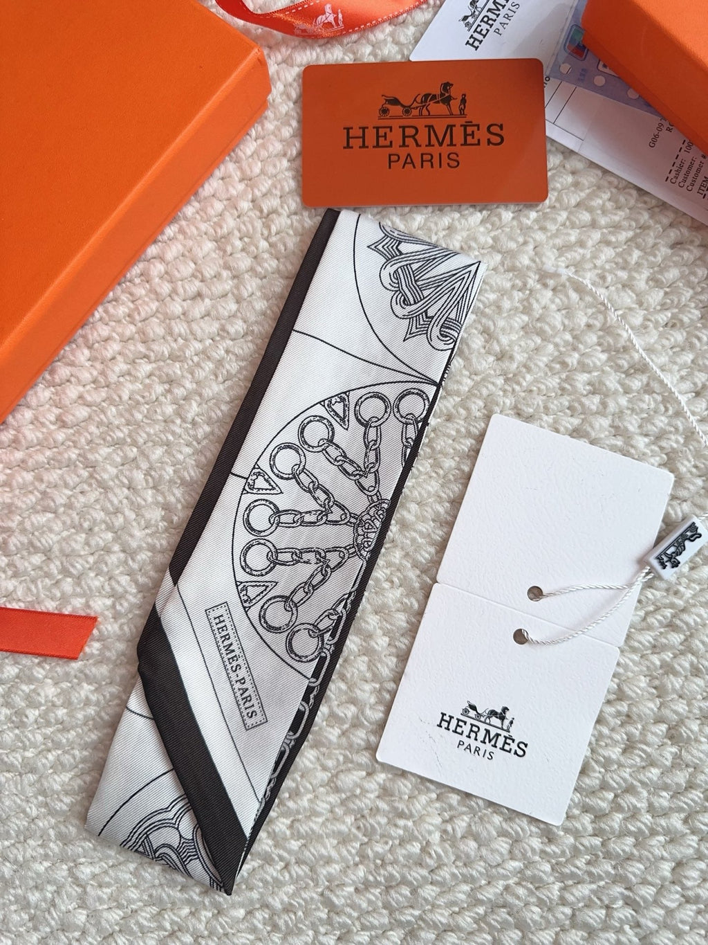 HERMES 26S SCARF 86 IN SILK 309606
