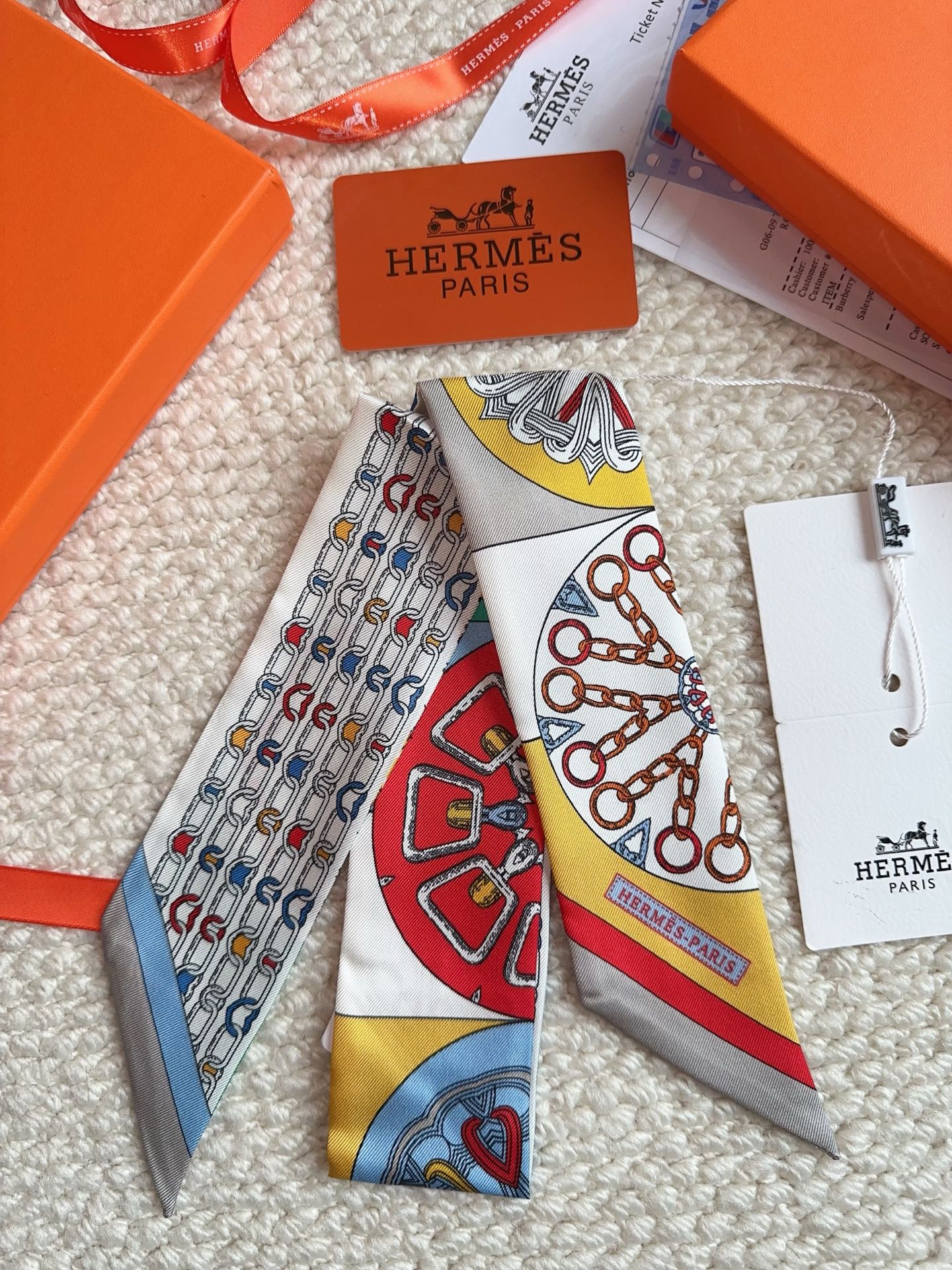 HERMES 26S SCARF 86 IN SILK 309607