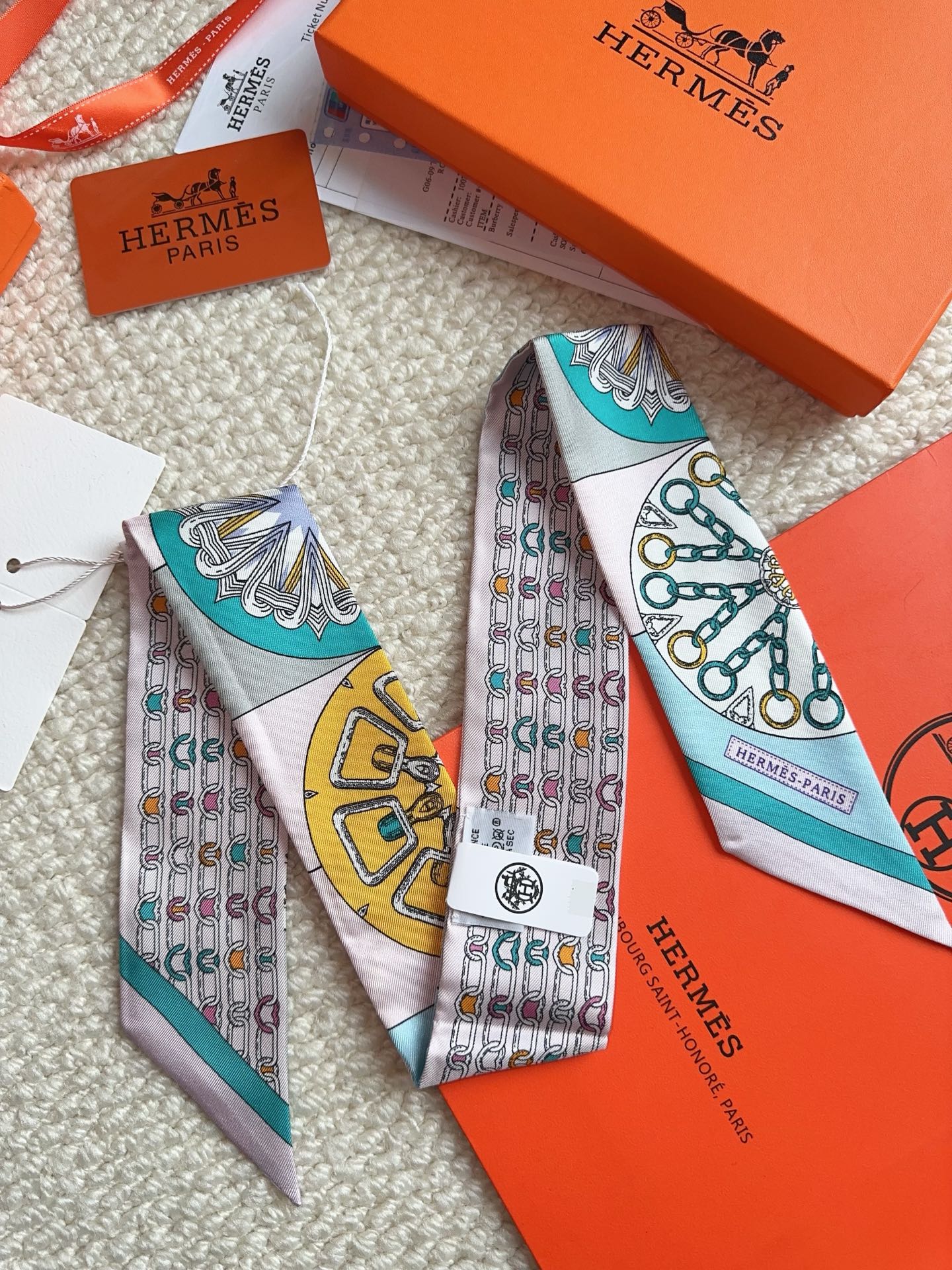 HERMES 26S SCARF 86 IN SILK 309609
