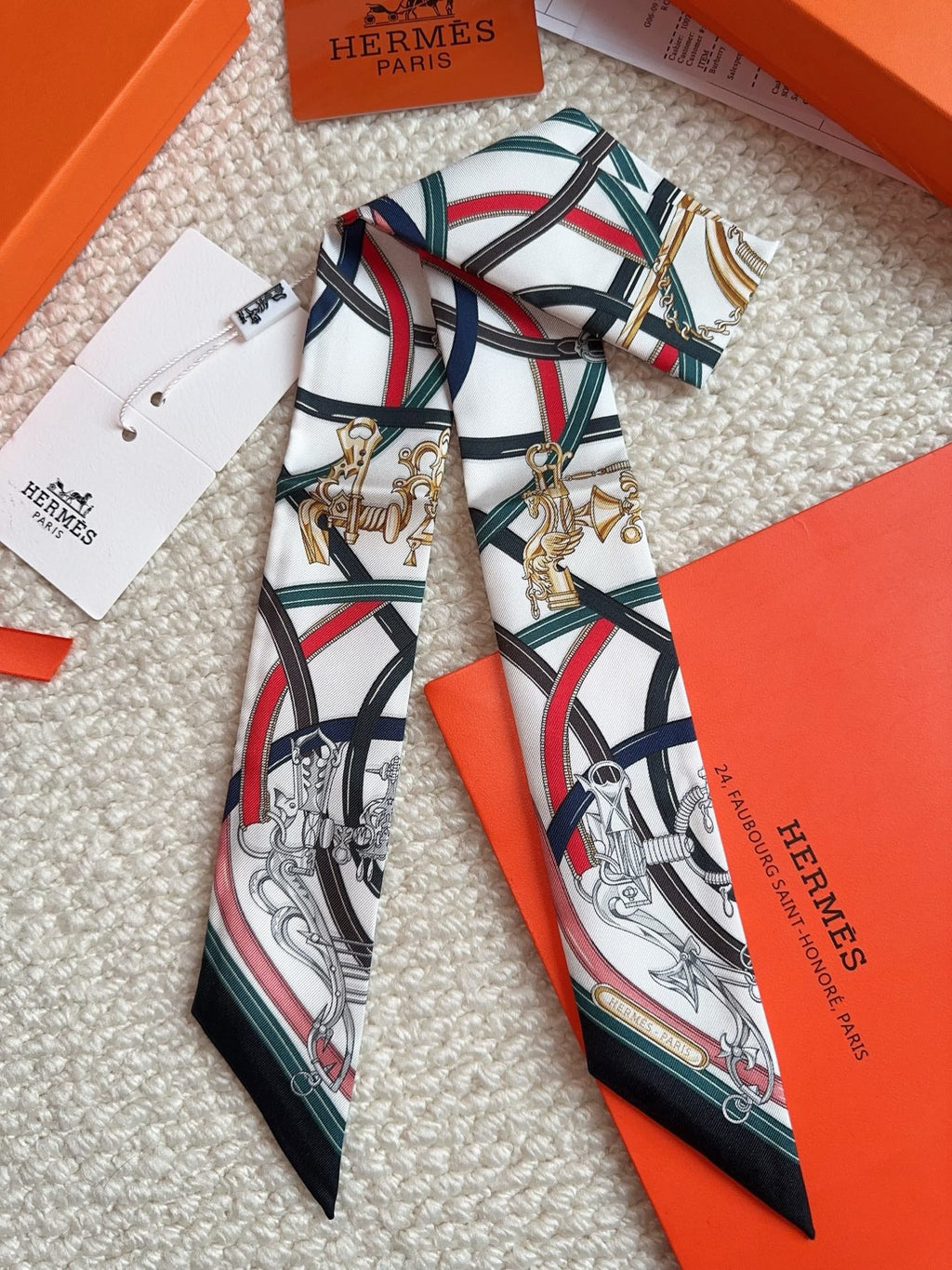 HERMES 26S SCARF 86 IN SILK 309610