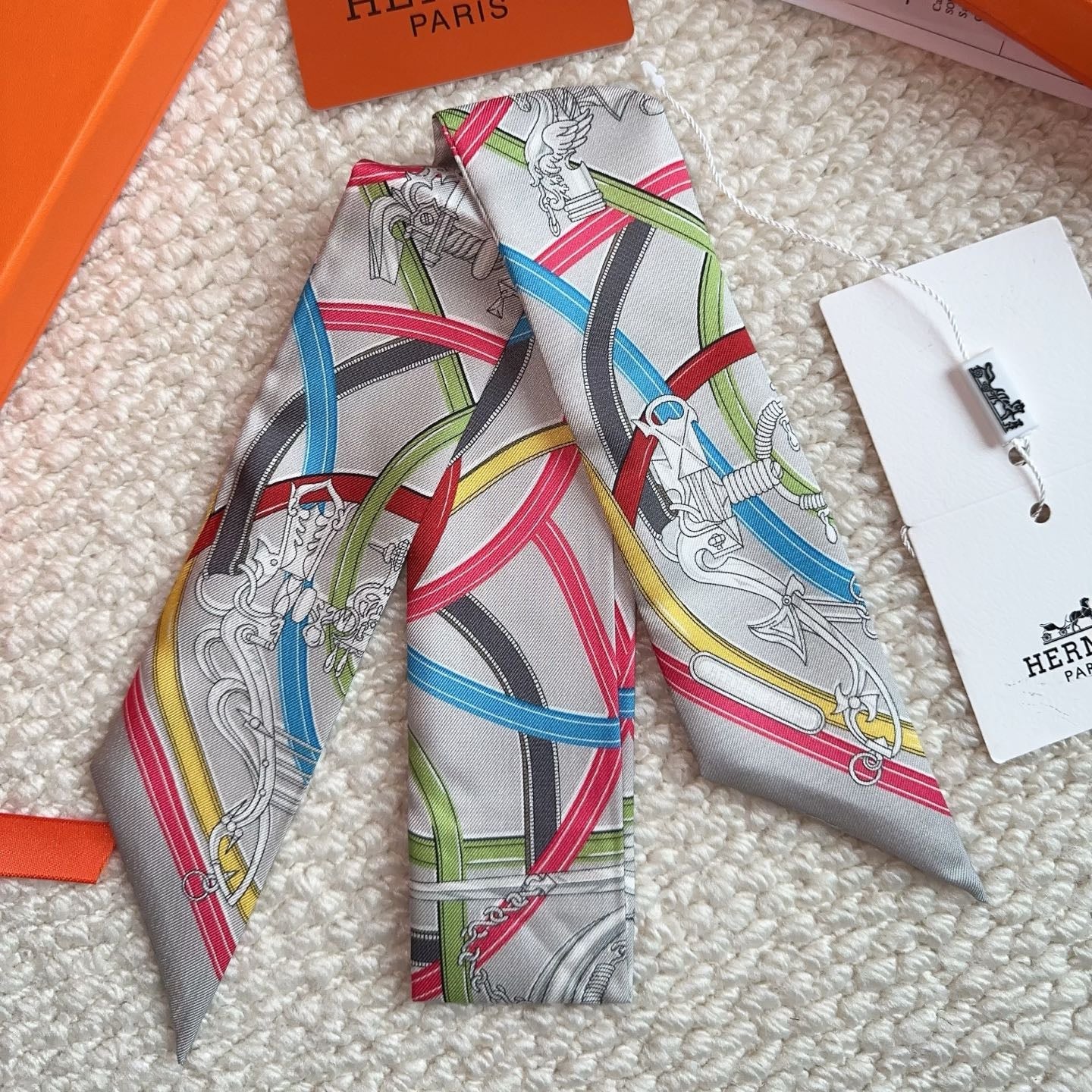HERMES 26S SCARF 86 IN SILK 309612
