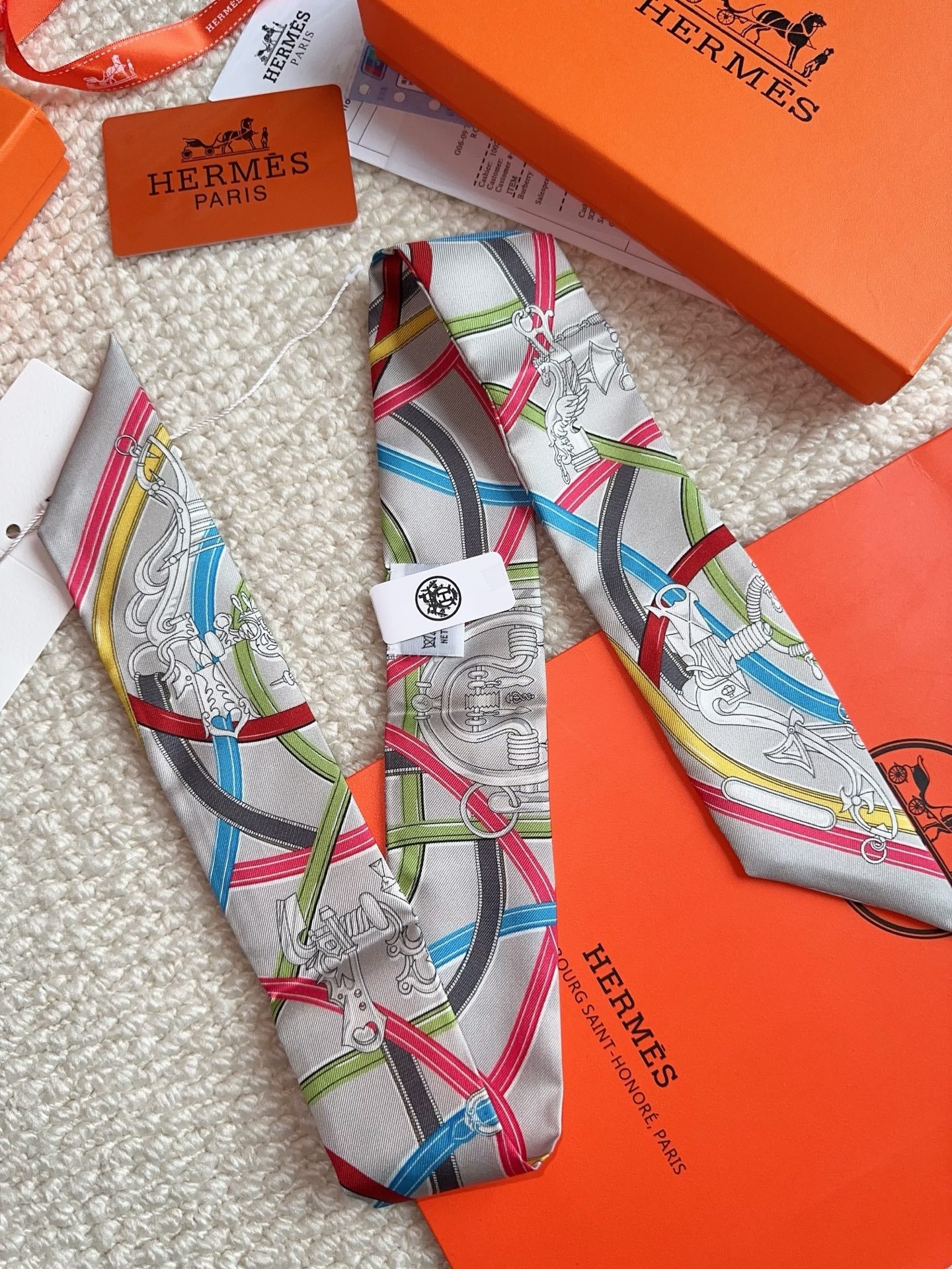 HERMES 26S SCARF 86 IN SILK 309612