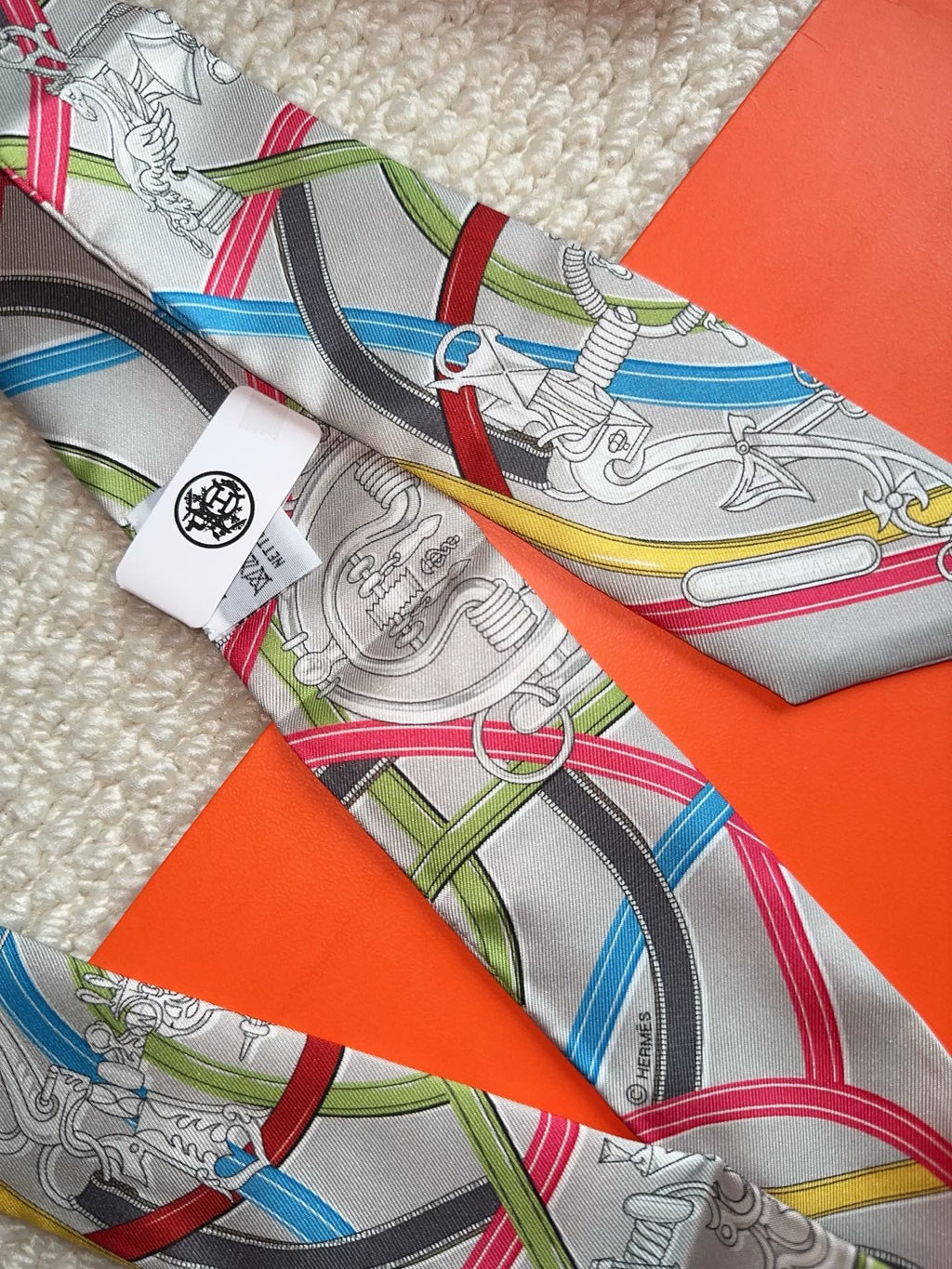 HERMES 26S SCARF 86 IN SILK 309612