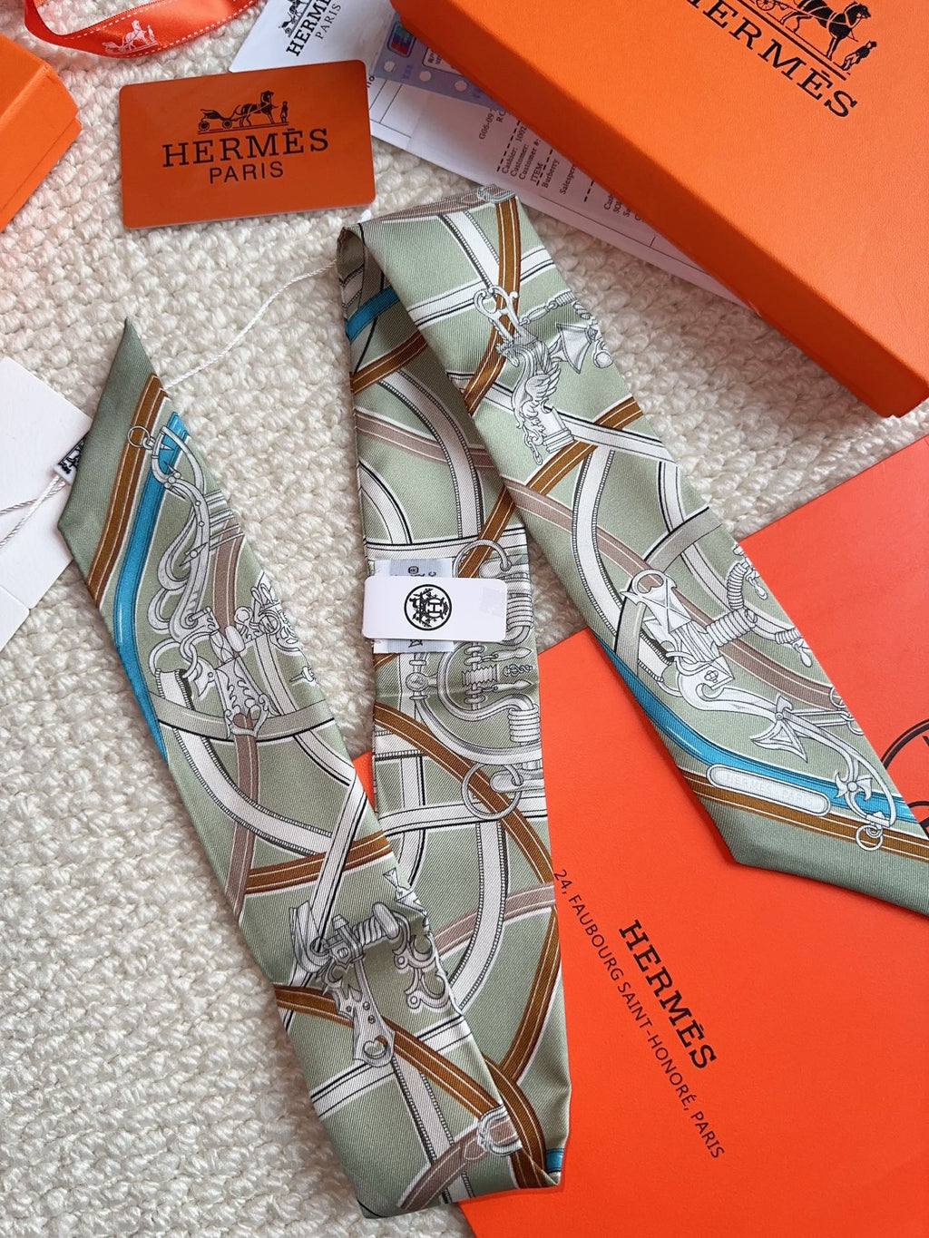 HERMES 26S SCARF 86 IN SILK 309613