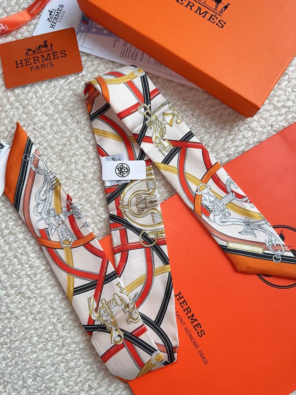 HERMES 26S SCARF 86 IN SILK 309614