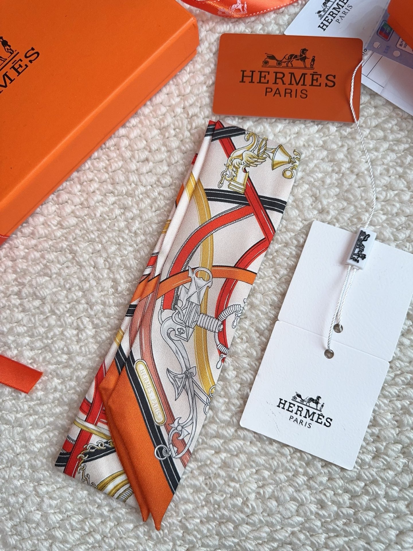 HERMES 26S SCARF 86 IN SILK 309614