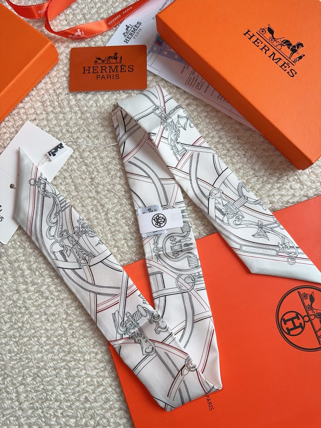 HERMES 26S SCARF 86 IN SILK 309615