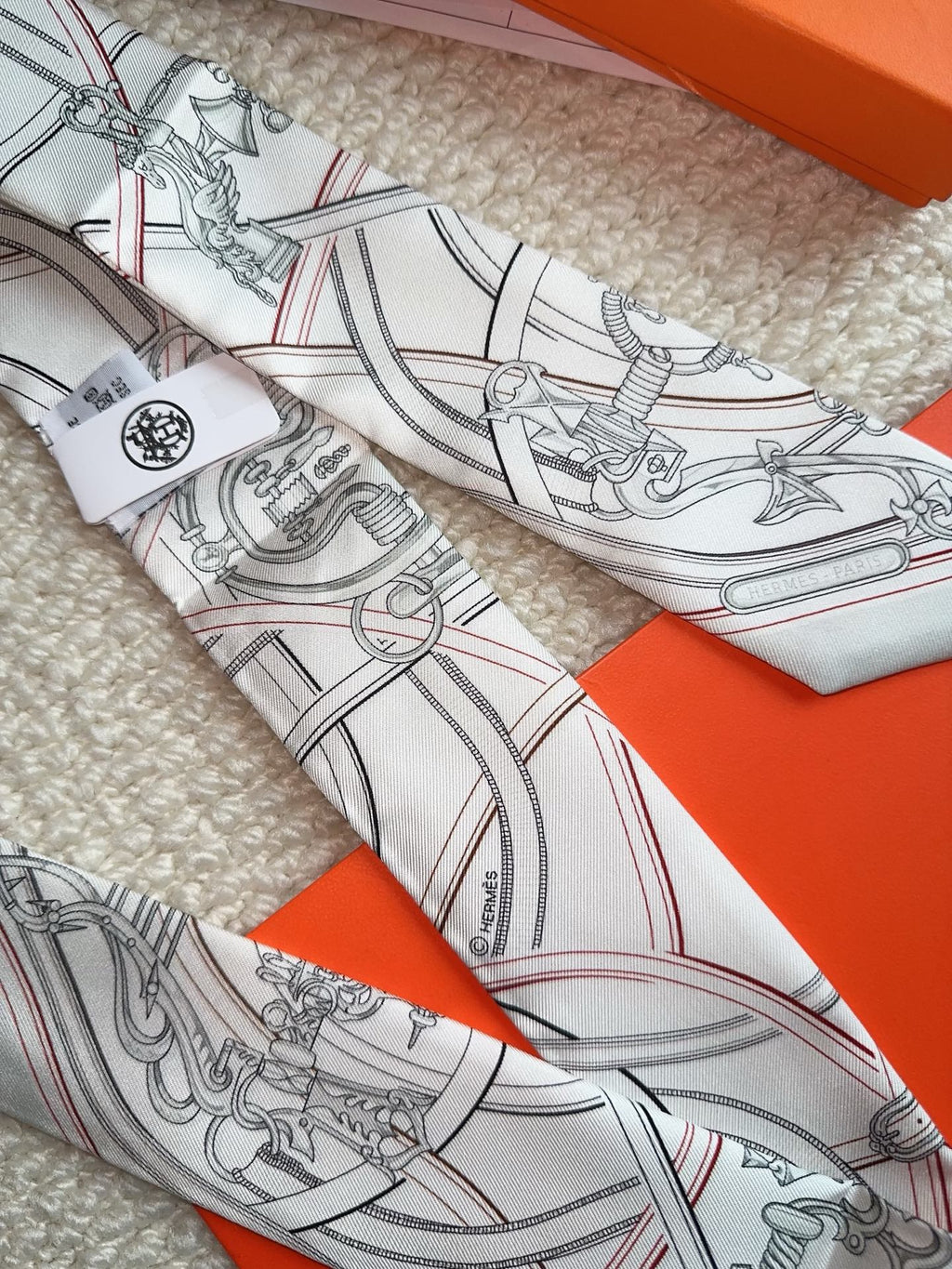 HERMES 26S SCARF 86 IN SILK 309615