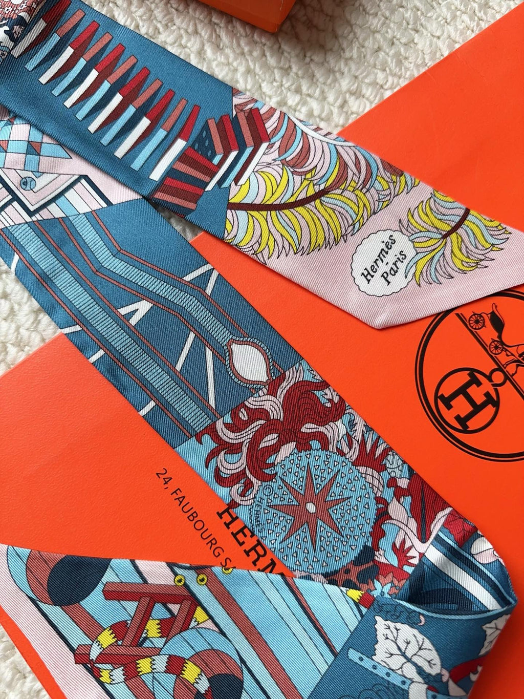 HERMES 26S SCARF 86 IN SILK 309626