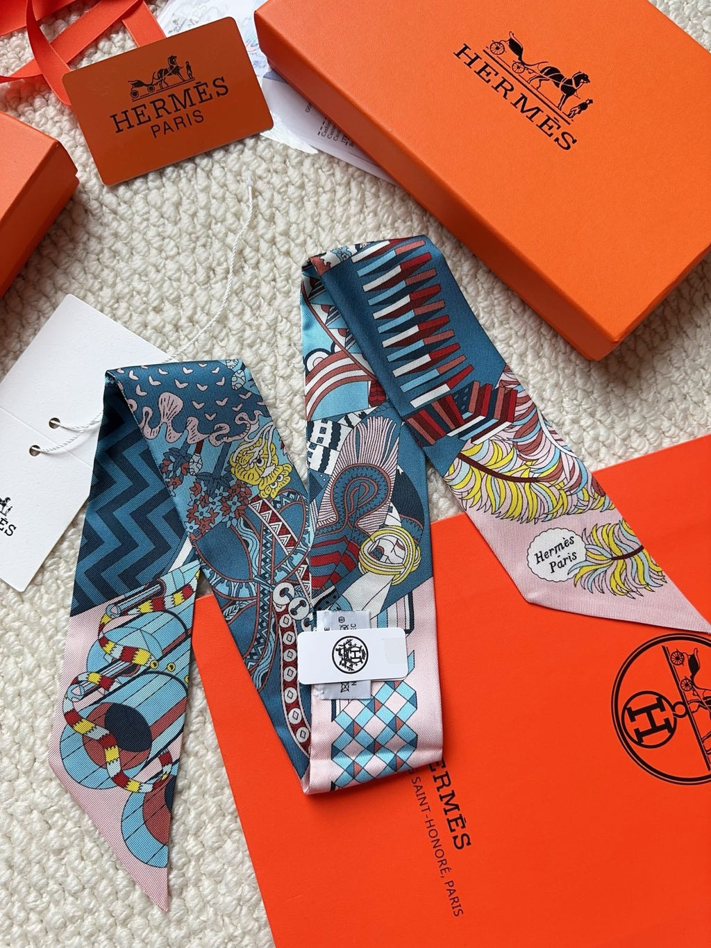 HERMES 26S SCARF 86 IN SILK 309626