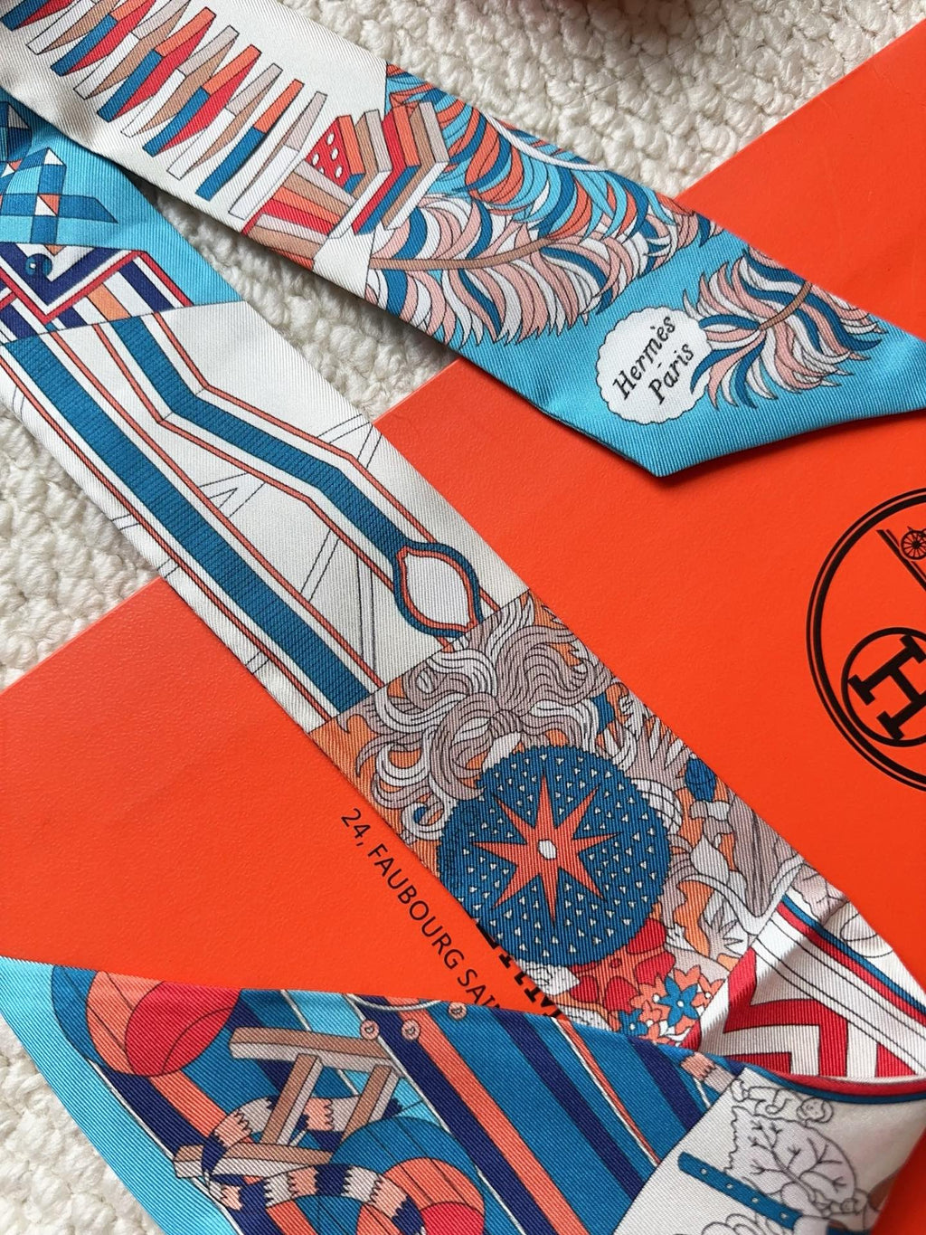 HERMES 26S SCARF 86 IN SILK 309627