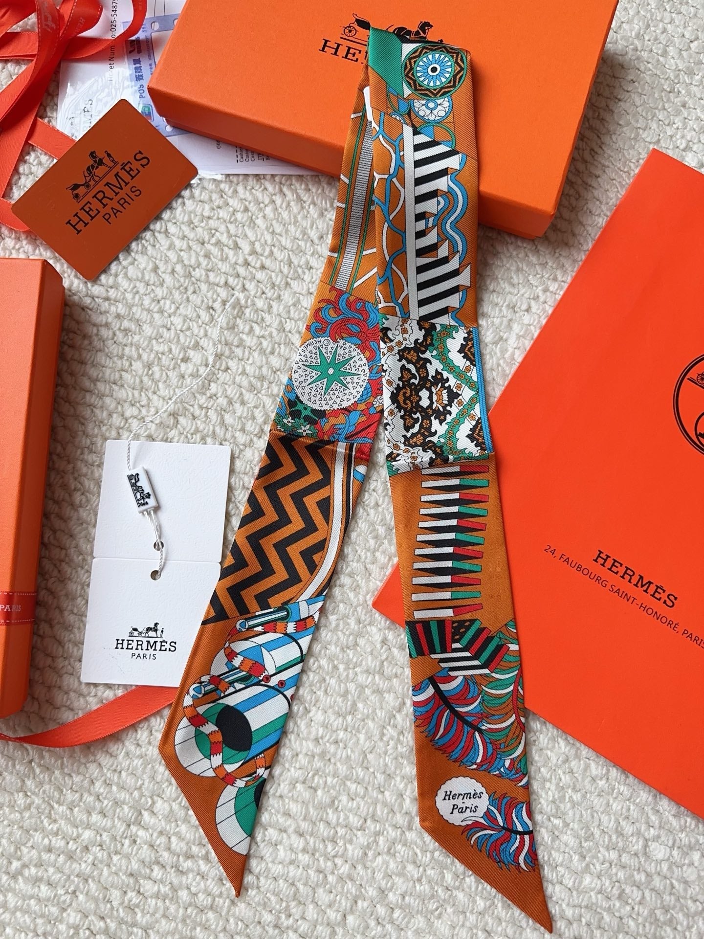 HERMES 26S SCARF 86 IN SILK 309629