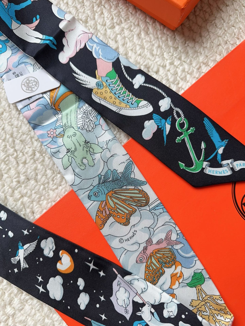 HERMES 26S SCARF 86 IN SILK 309630