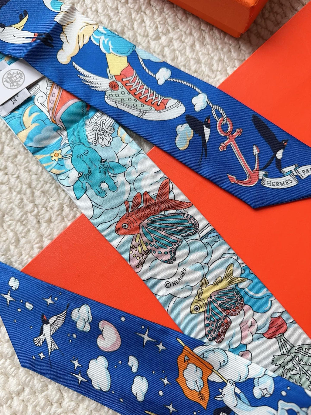 HERMES 26S SCARF 86 IN SILK 309632
