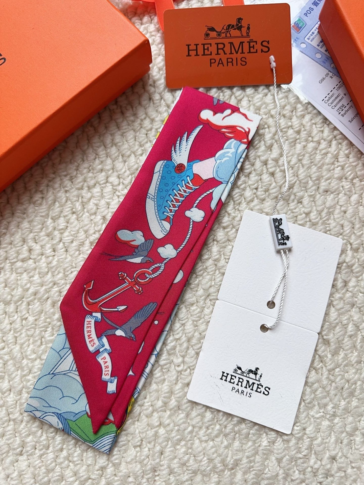 HERMES 26S SCARF 86 IN SILK 309634