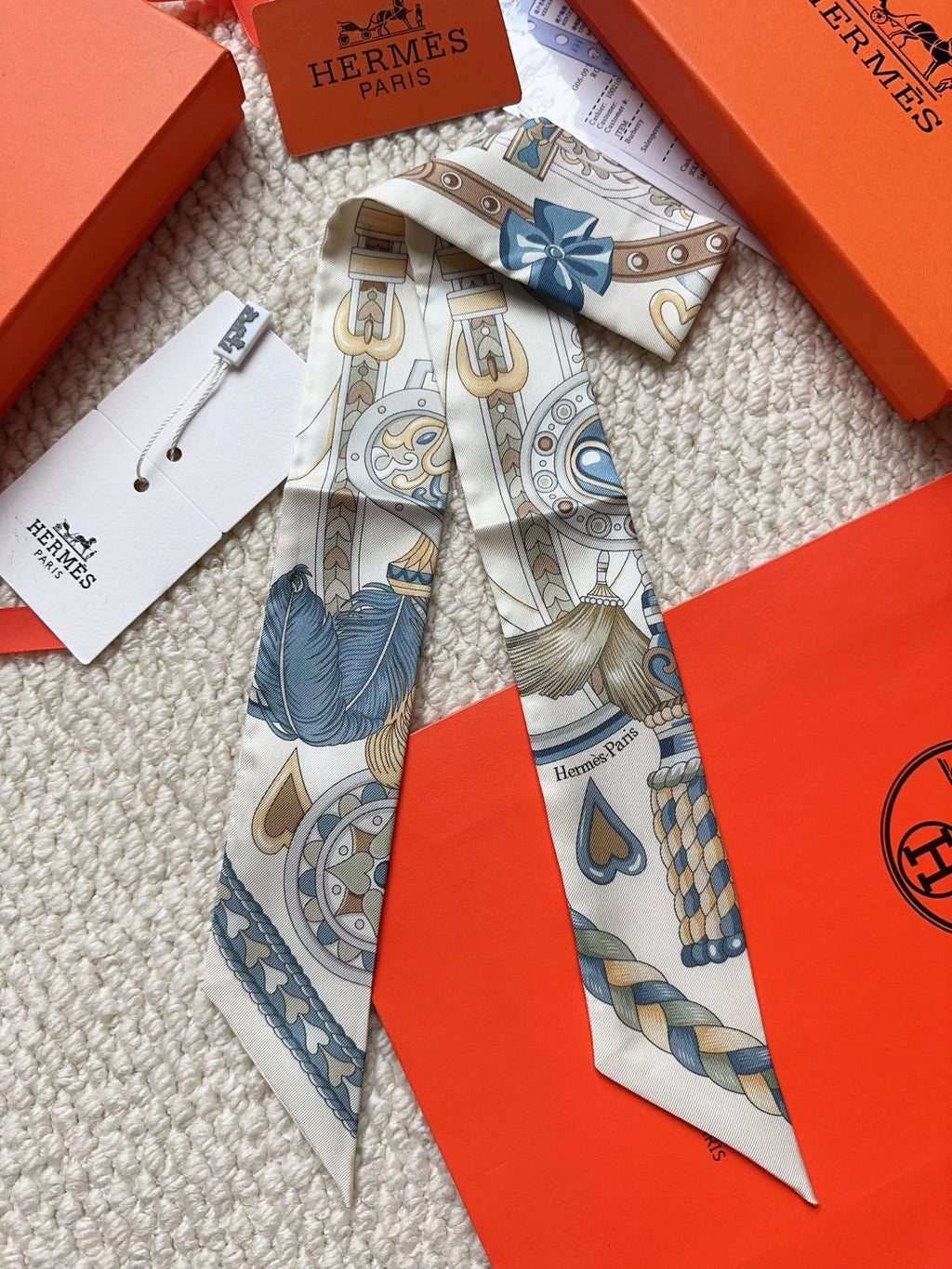 HERMES 26S SCARF 86 IN SILK 309639