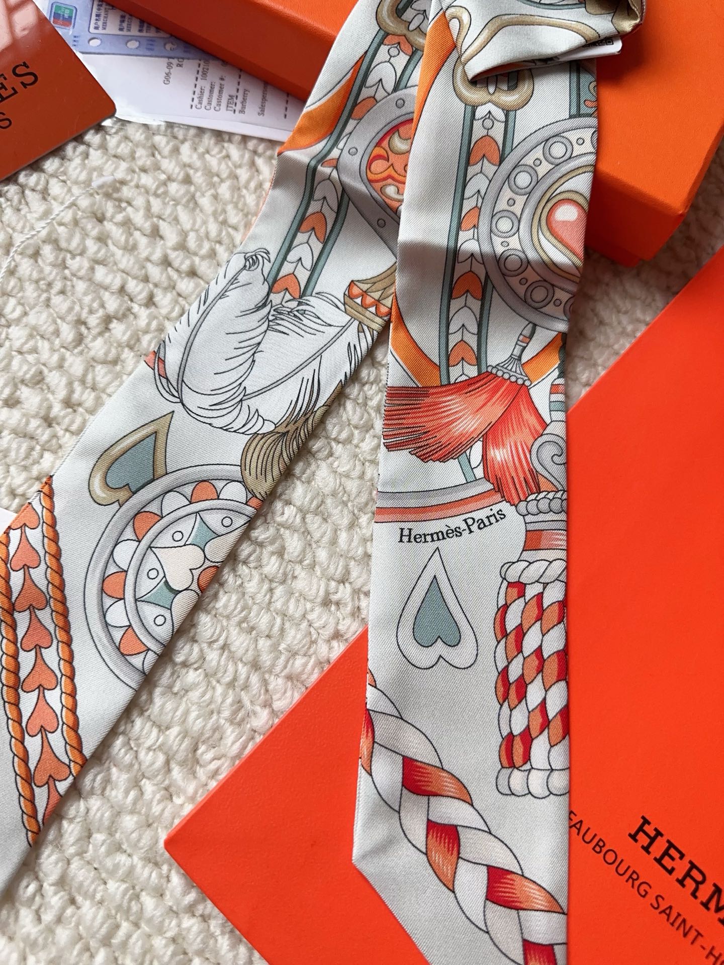 HERMES 26S SCARF 86 IN SILK 309641