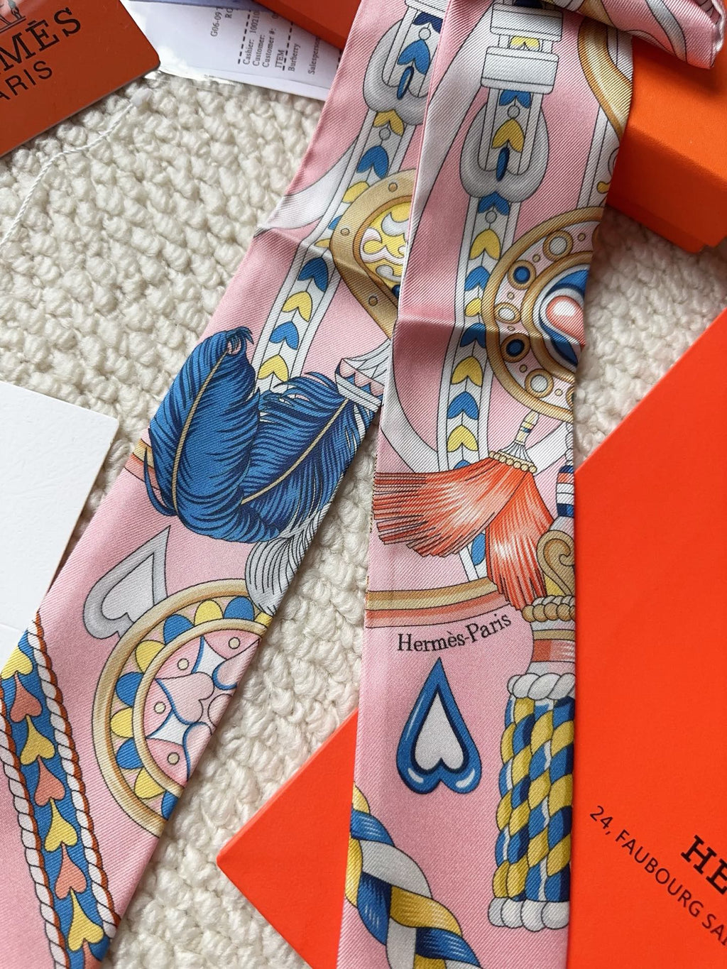 HERMES 26S SCARF 86 IN SILK 309642
