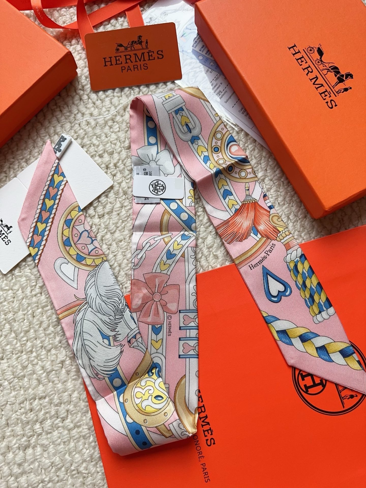 HERMES 26S SCARF 86 IN SILK 309642