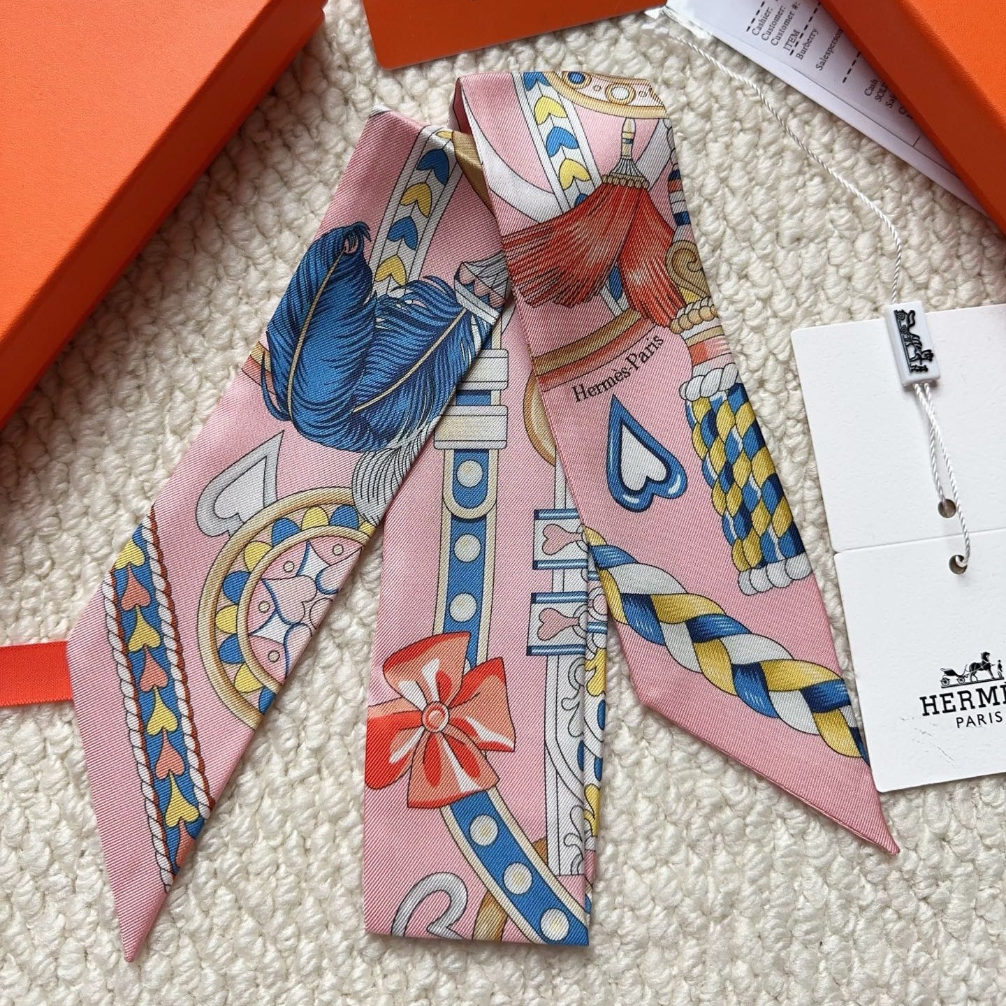 HERMES 26S SCARF 86 IN SILK 309642