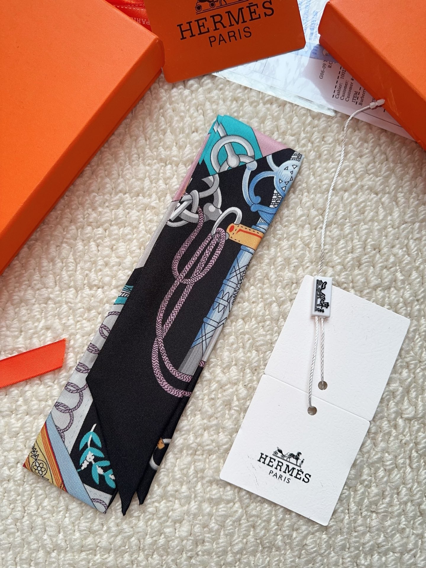 HERMES 26S SCARF 86 IN SILK 309643