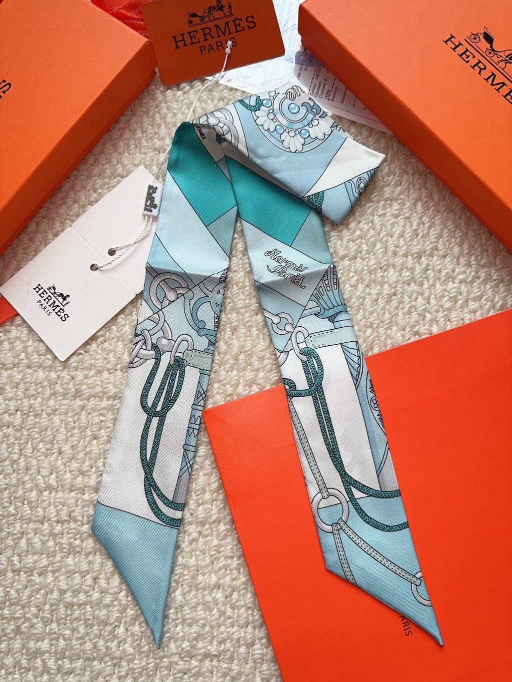 HERMES 26S SCARF 86 IN SILK 309645