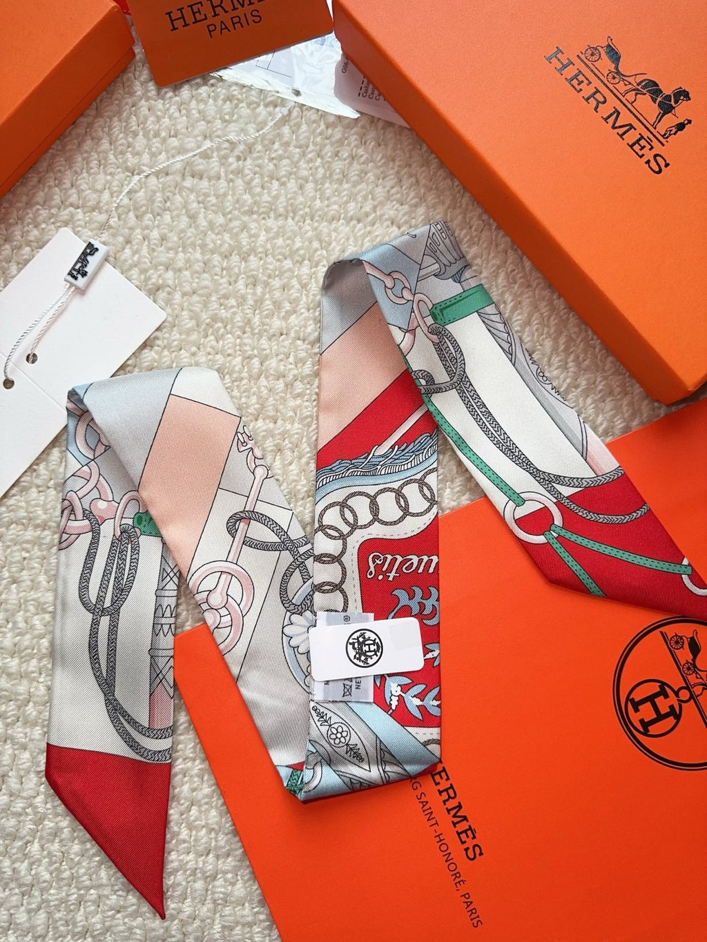 HERMES 26S SCARF 86 IN SILK 309646