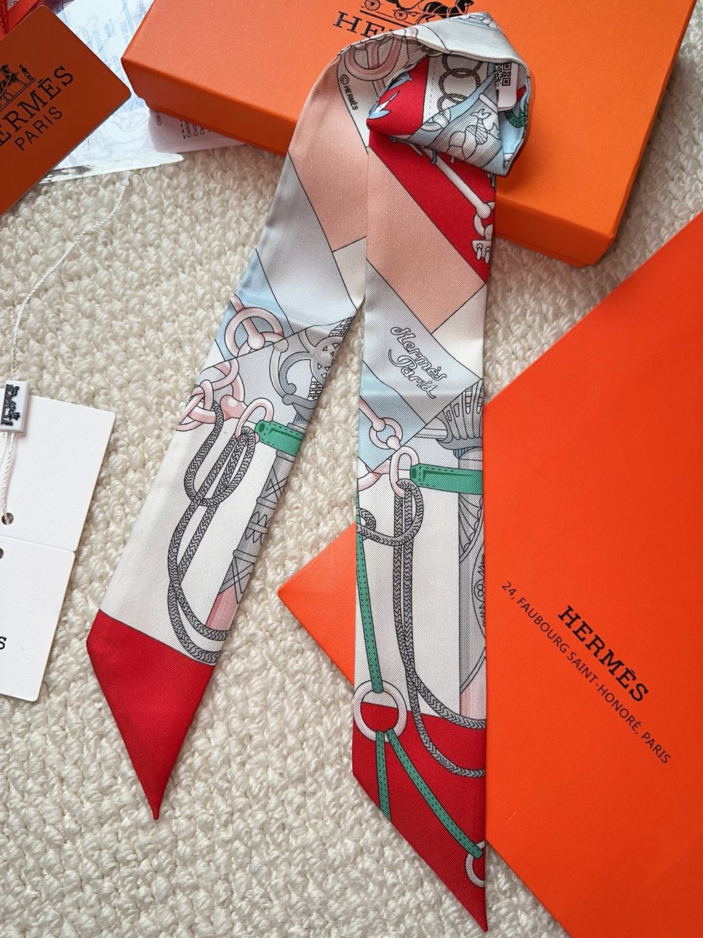 HERMES 26S SCARF 86 IN SILK 309646