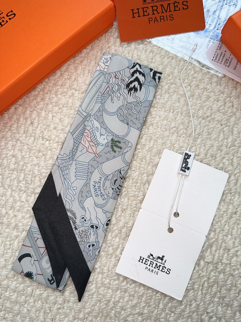 HERMES 26S SCARF 86 IN SILK 309649