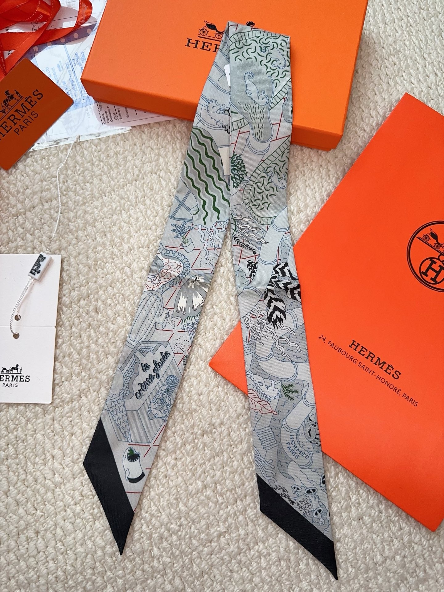 HERMES 26S SCARF 86 IN SILK 309649