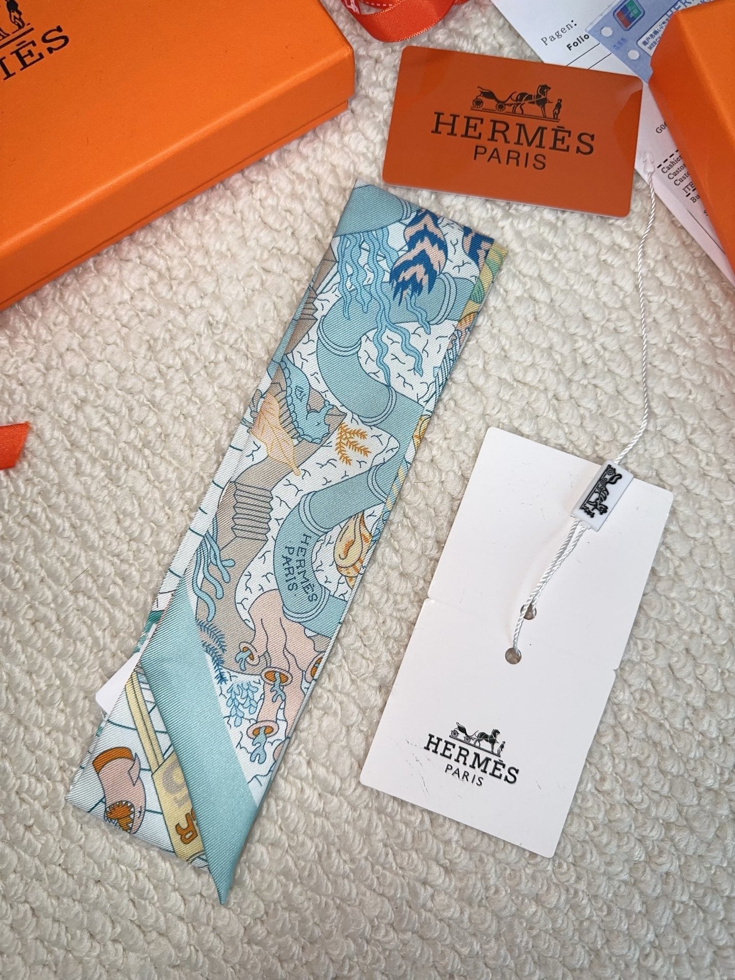 HERMES 26S SCARF 86 IN SILK 309651