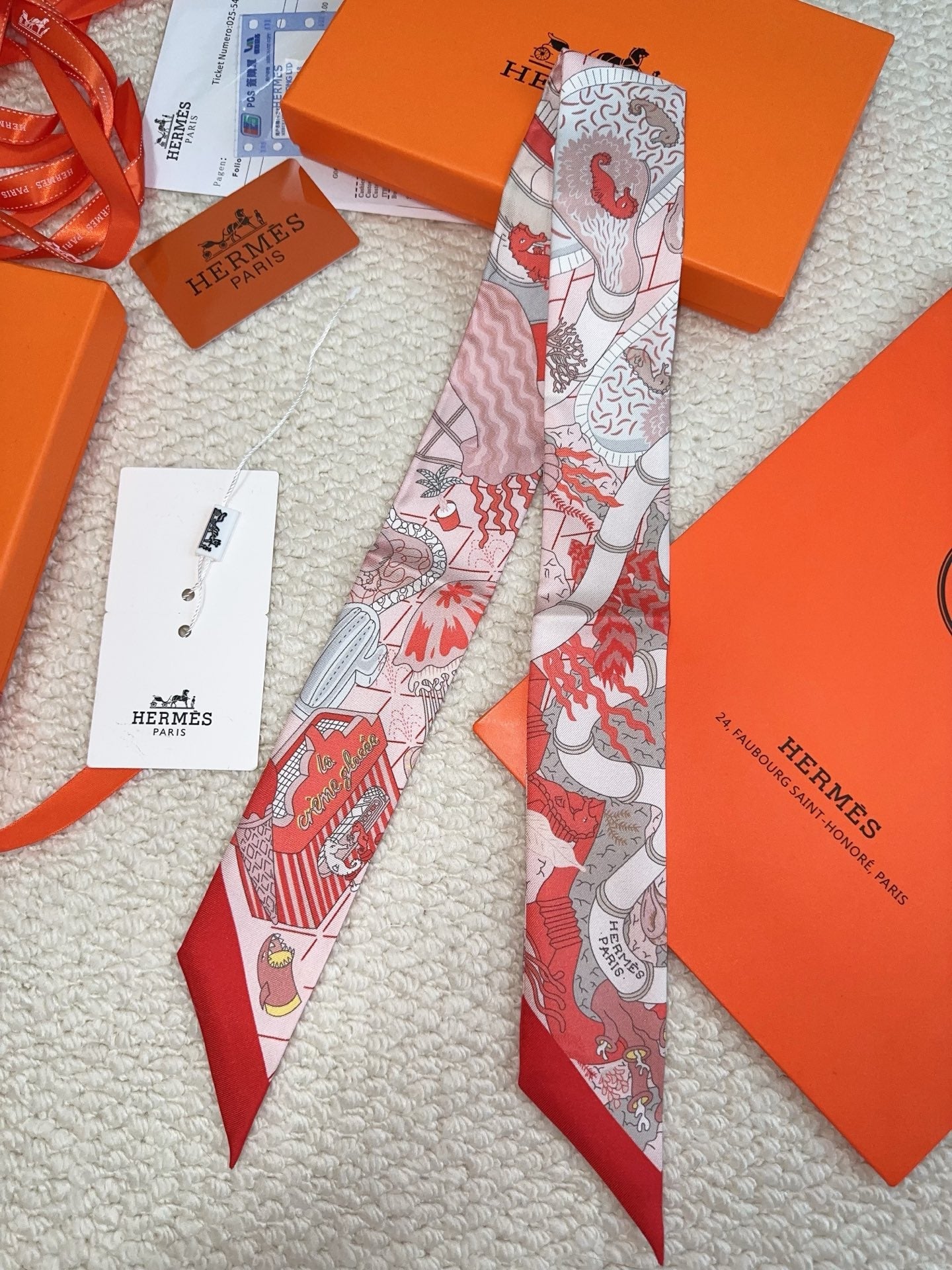 HERMES 26S SCARF 90 IN SILK 309653