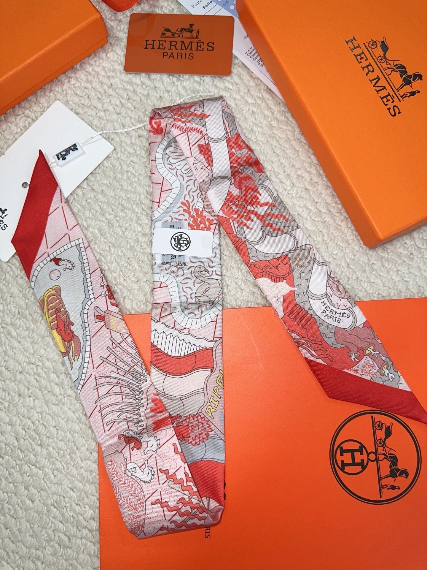 HERMES 26S SCARF 90 IN SILK 309653