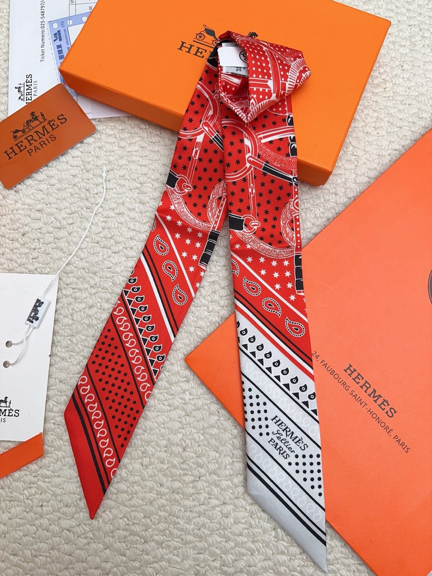 HERMES 26S SCARF 90 IN SILK 309658