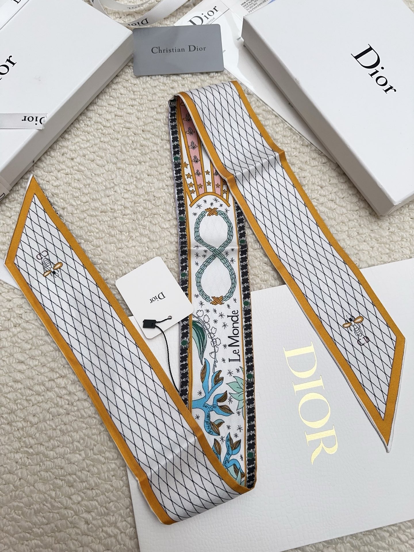 DIOR 26S SCARF 86CM IN SILK 311737